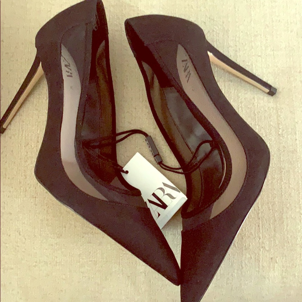 Zara Mesh heel
